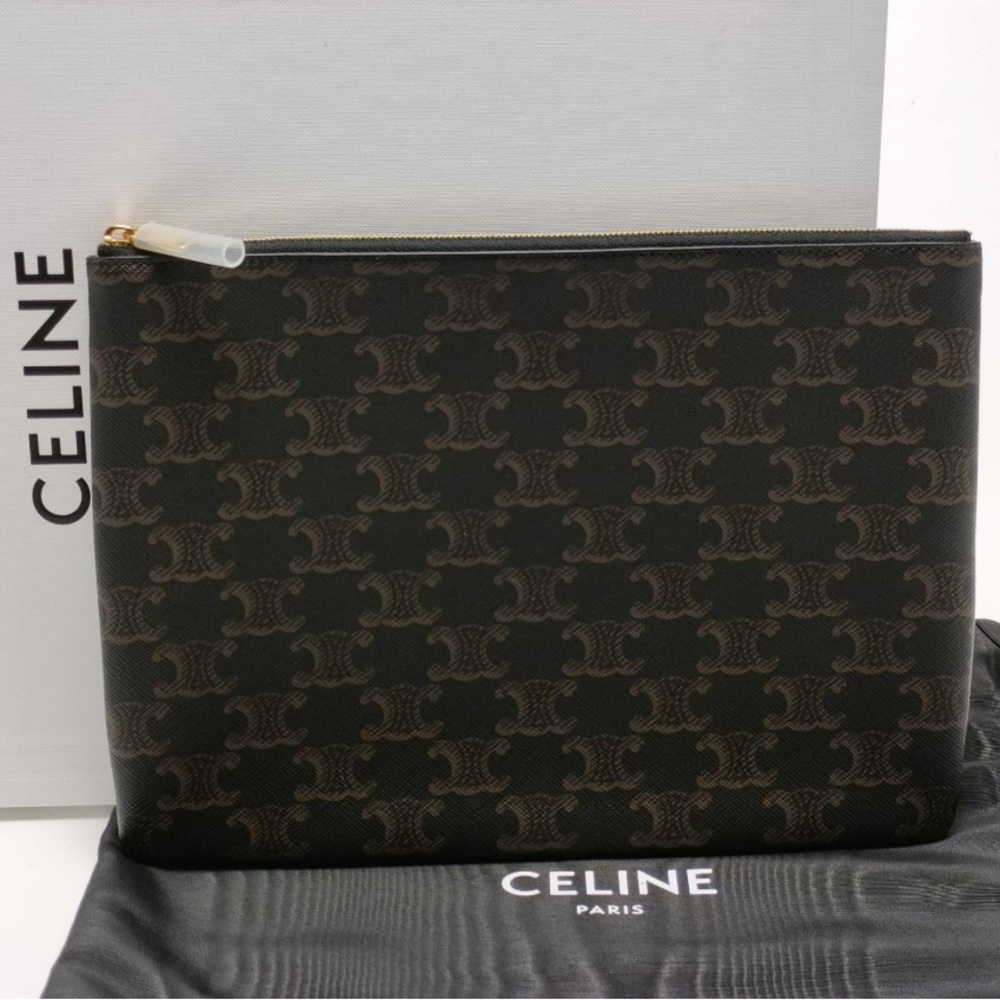 Celine Black and Brown Monogram Bag